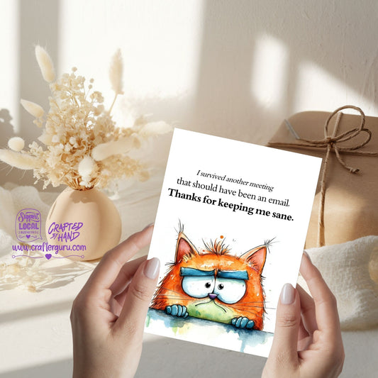 Sane Coworker Meeting Card GC-031