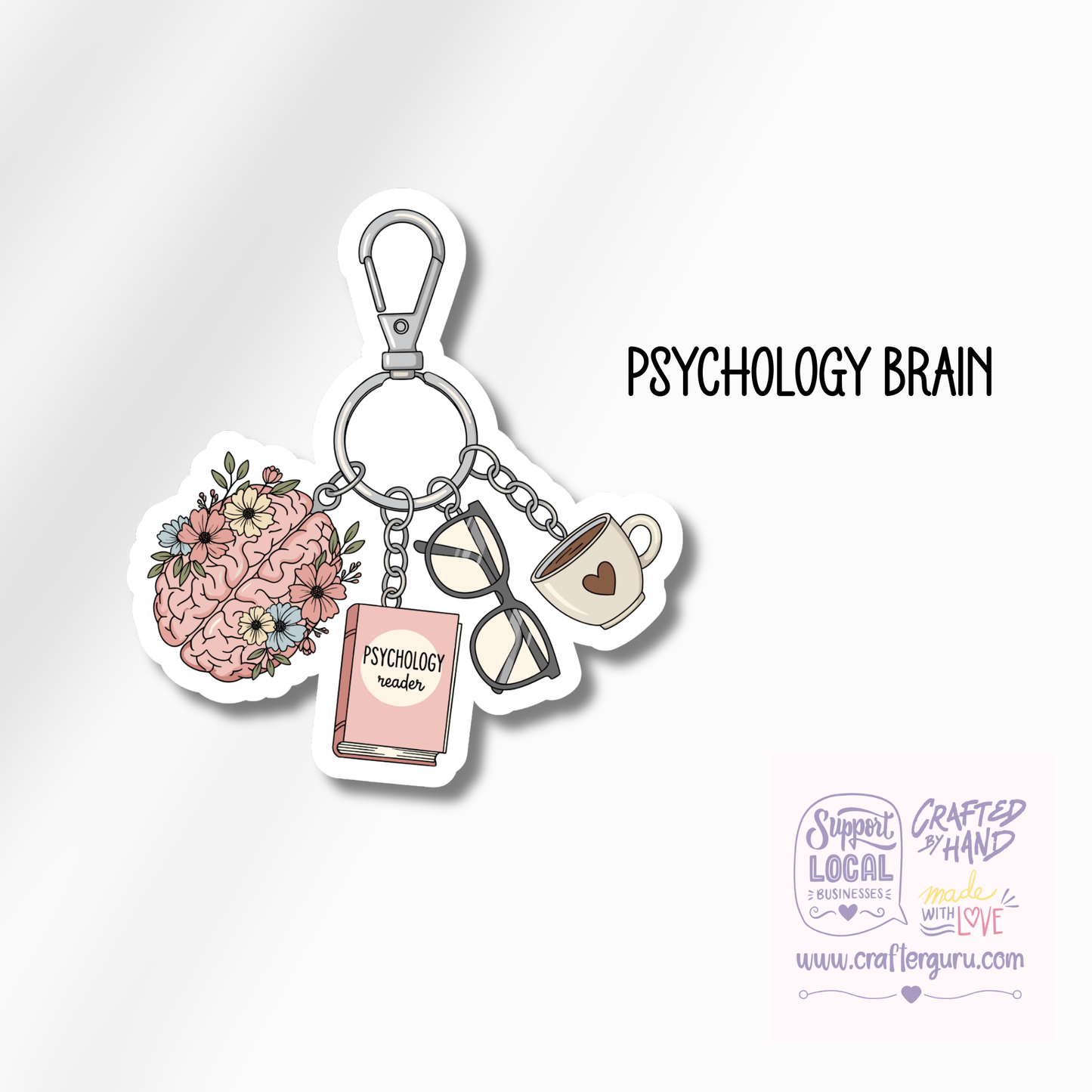 Bookish Genre Charms Sticker - Fantasy, Sci-Fi & Psychology Reader Gifts - Waterproof Kindle Decal- STK-005