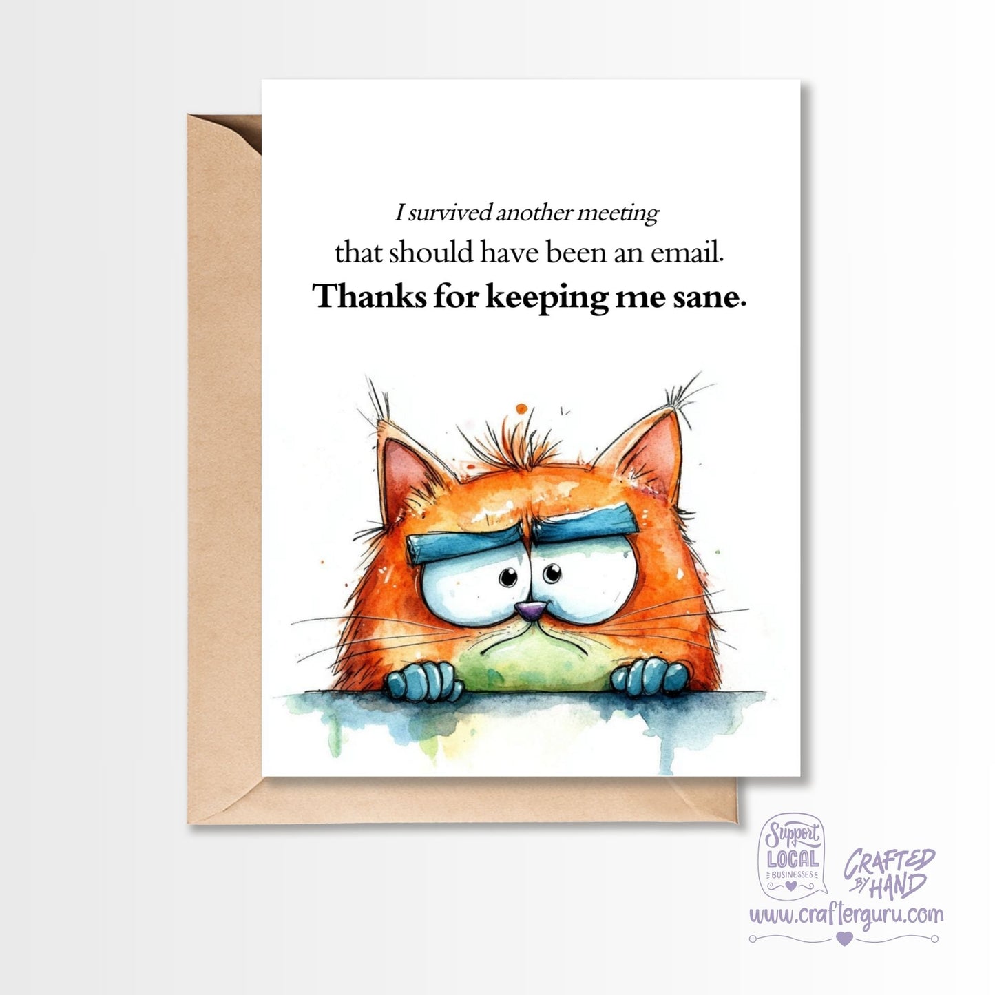 Sane Coworker Meeting Card GC-031