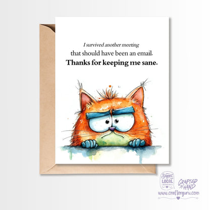 Sane Coworker Meeting Card GC-031