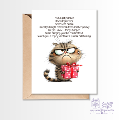 “The Legendary Gift That Didn’t Happen” Funny All-Occasion Card VGC-027