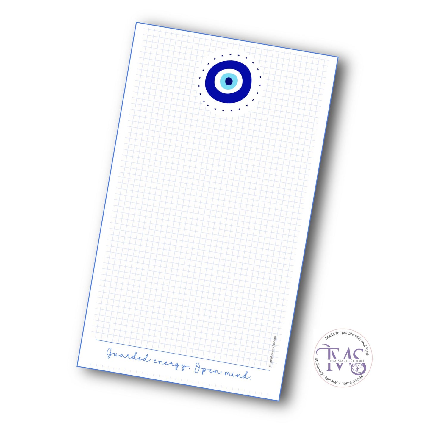 Evil Eye Notepad – Guarded Energy. Open Mind.