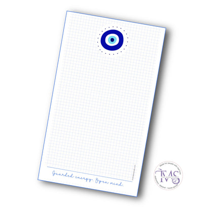 Evil Eye Notepad – Guarded Energy. Open Mind.
