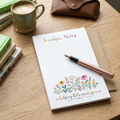 Teacher Notes Notepad – Helping Little Minds Grow