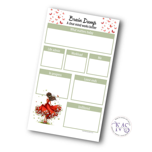 Brain Dump Notepad – A Clear Mind Works Better