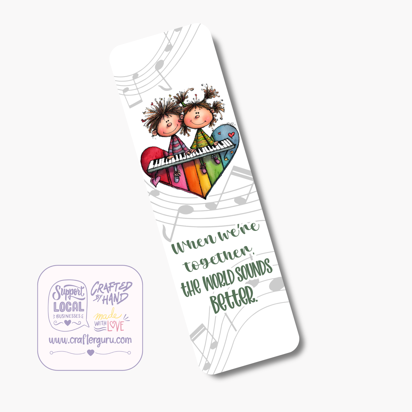 Together We Sound Better Bookmark – Friendship & Love Gift | BMK-006