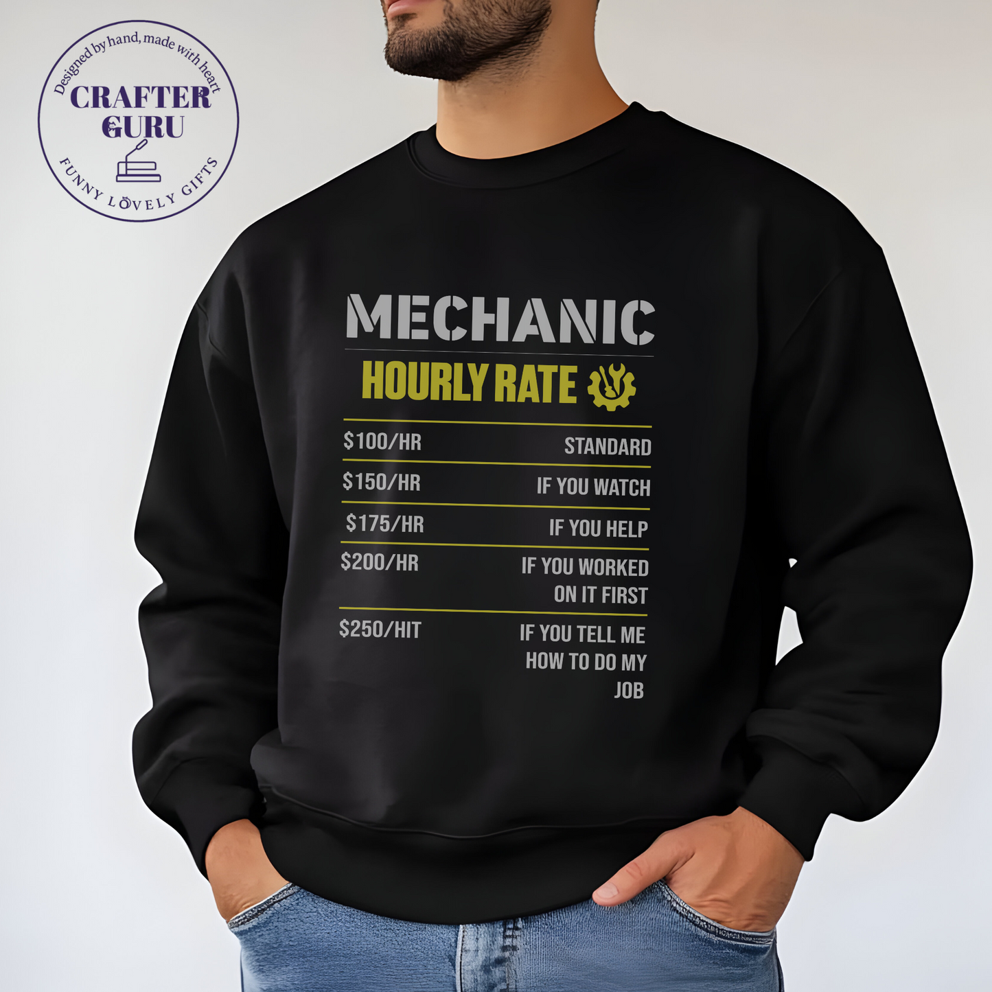 Mechanic Hourly Rate (Unisex  Sweatshirts )