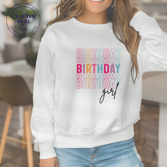 Birthday Girl Tee – Soft Pastels Edition (Unisex  Sweatshirts )
