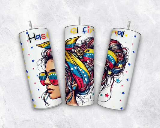 Venezuela Girl Tumbler (Hasta el Final) CGFLG16