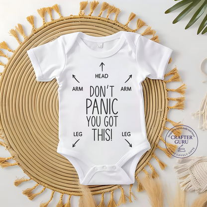 🍼 Don’t Panic – You Got This! (Baby Bodysuit)