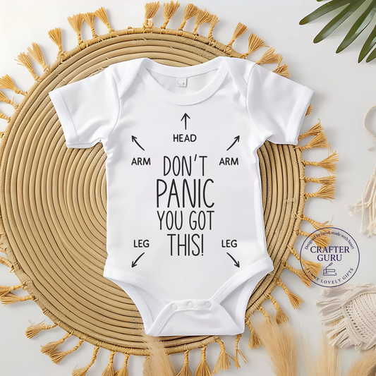 🍼 Don’t Panic – You Got This! (Baby Bodysuit)