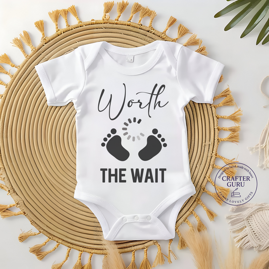 👣 Worth the Wait – Sentimental  (Baby Bodysuit)