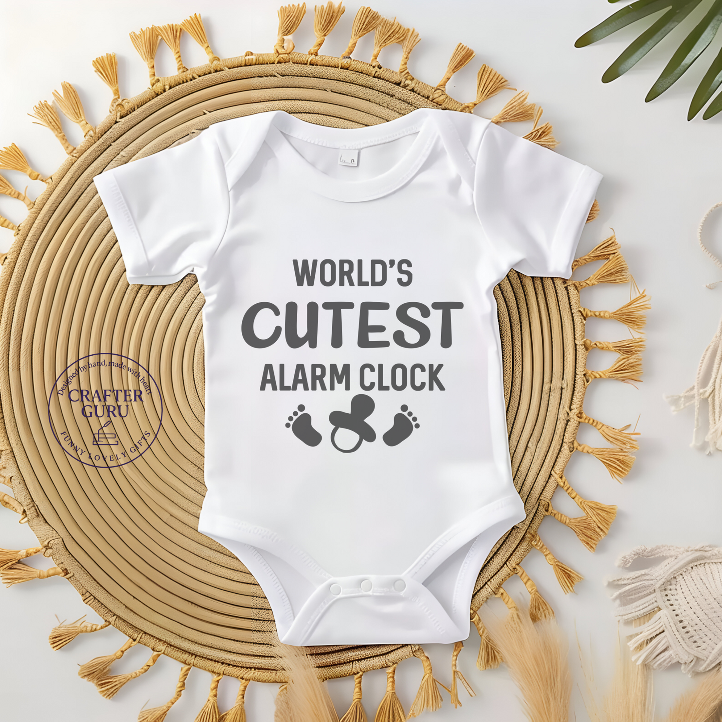 World’s Cutest Alarm Clock (Baby Bodysuit)
