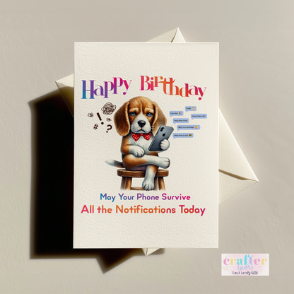Happy Birthday – May Your Phone Survive All the Notifications Today! Cards