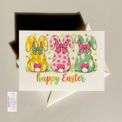 Coquette Easter Bunnies – A Trio of Springtime Charm! Cards