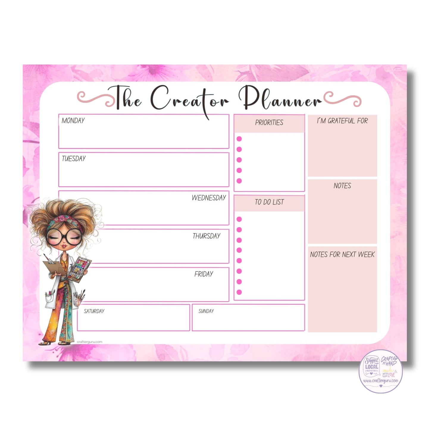 The Creator Weekly Planner Pad