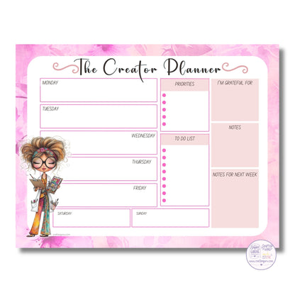 The Creator Weekly Planner Pad