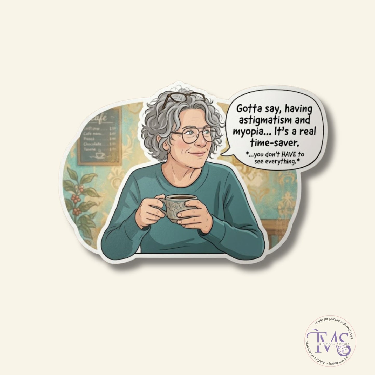 Astigmatism & Myopia Time-Saver  Sticker