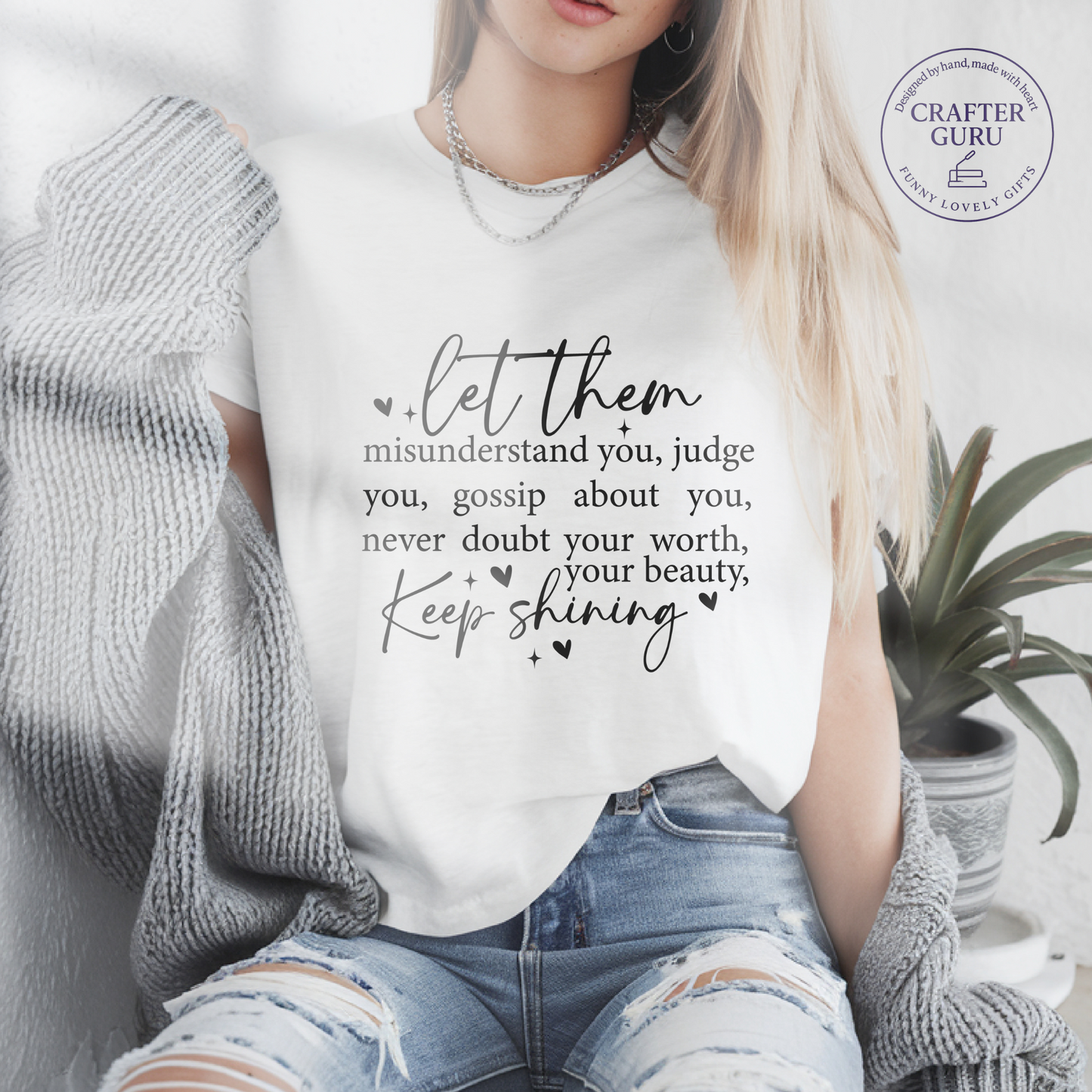 Keep Shining T-Shirt – Let Them Judge, You Keep Glowing (unisex Adult Tees)