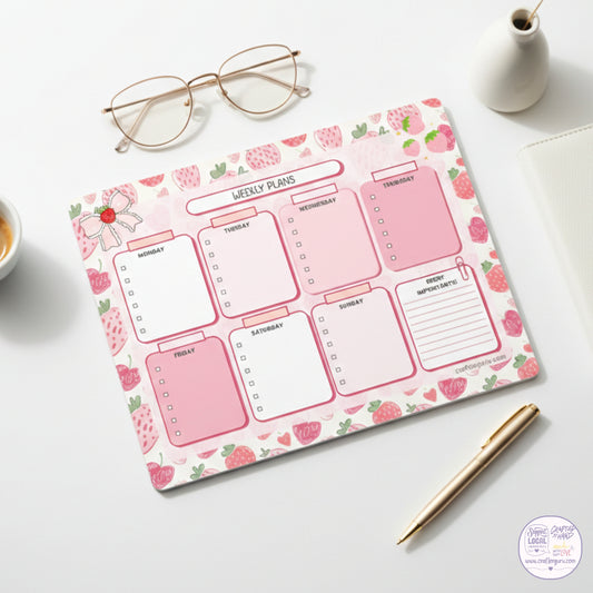 Berry Sweet Weekly Planner Pad