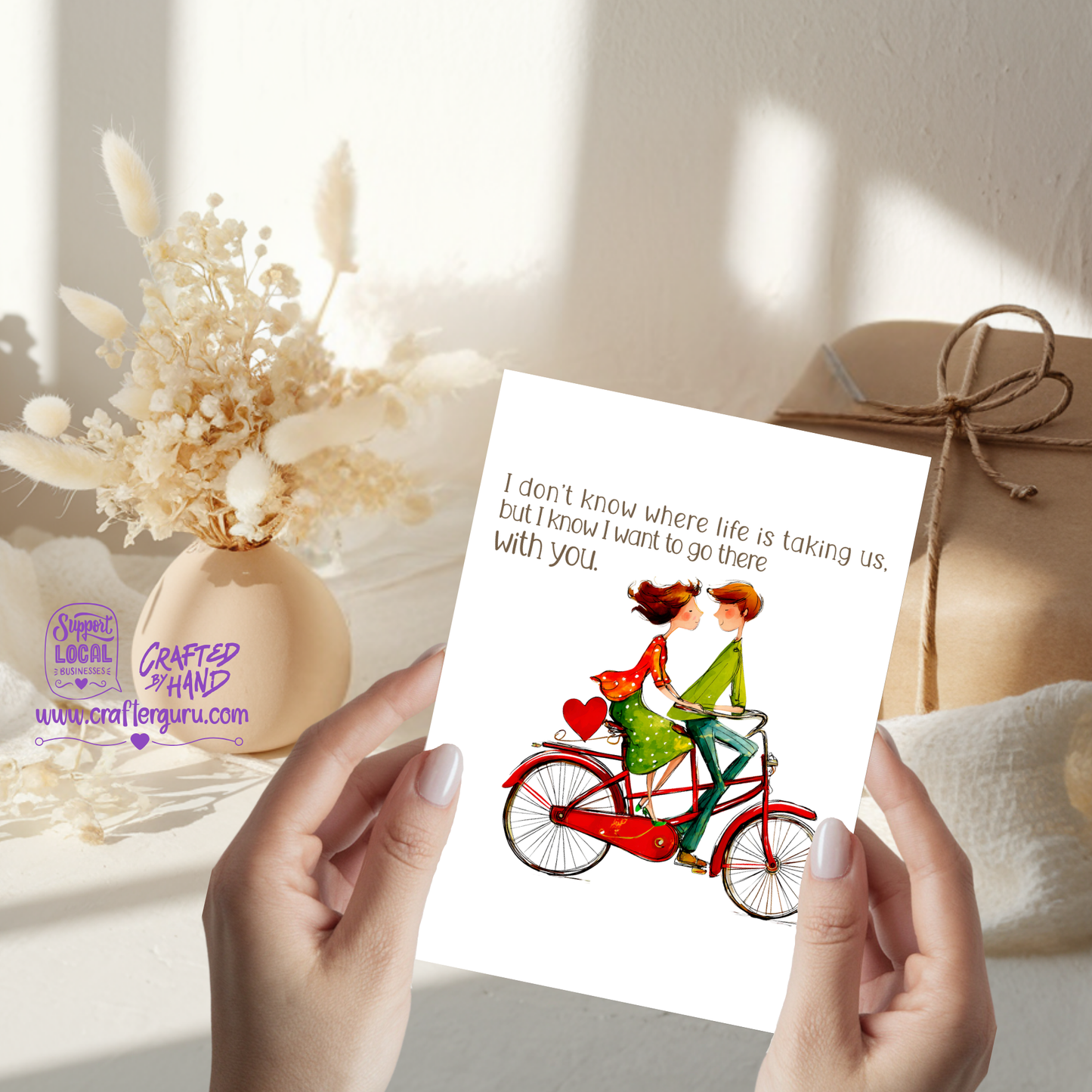 I Want to Go There With You – Meaningful Love Greeting Card VGC-015