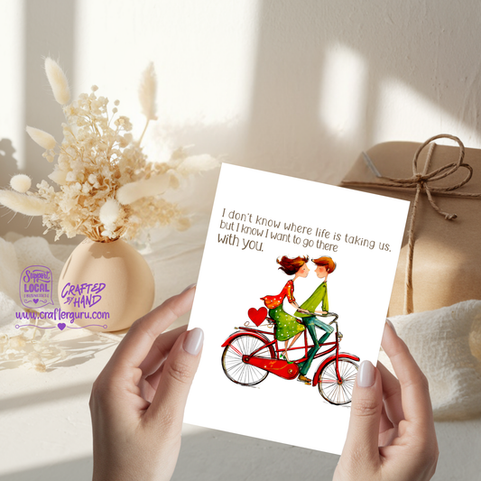 I Want to Go There With You – Meaningful Love Greeting Card VGC-015