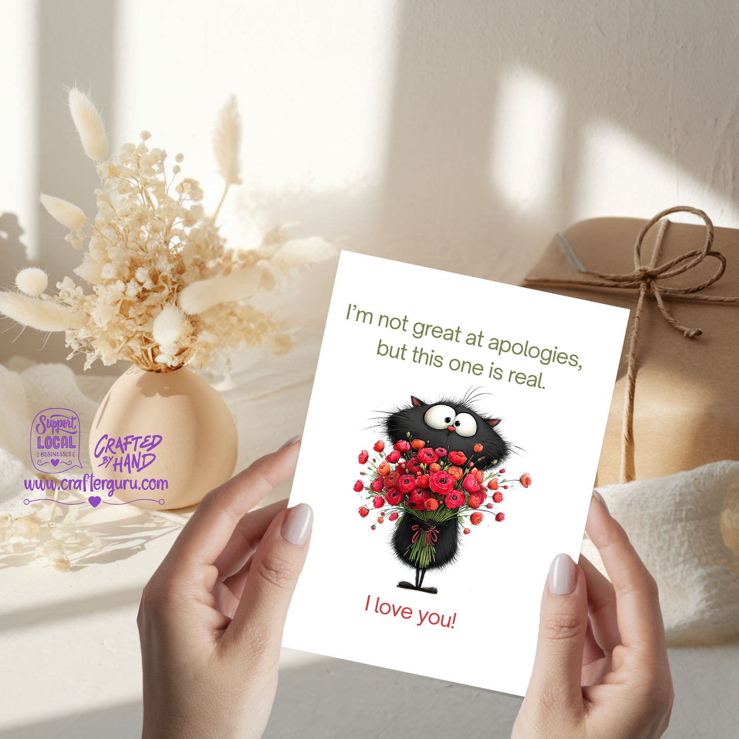 I’m Not Great at Apologies, But This One Is Real – I Love You Card VGC-012