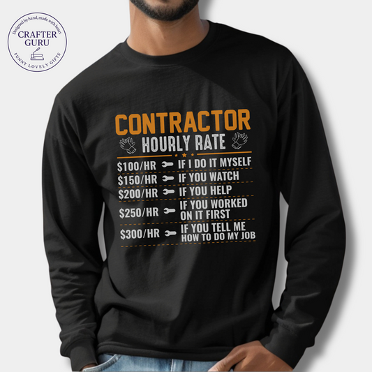 Contractor Hourly Rate (Adult Long Sleeve)