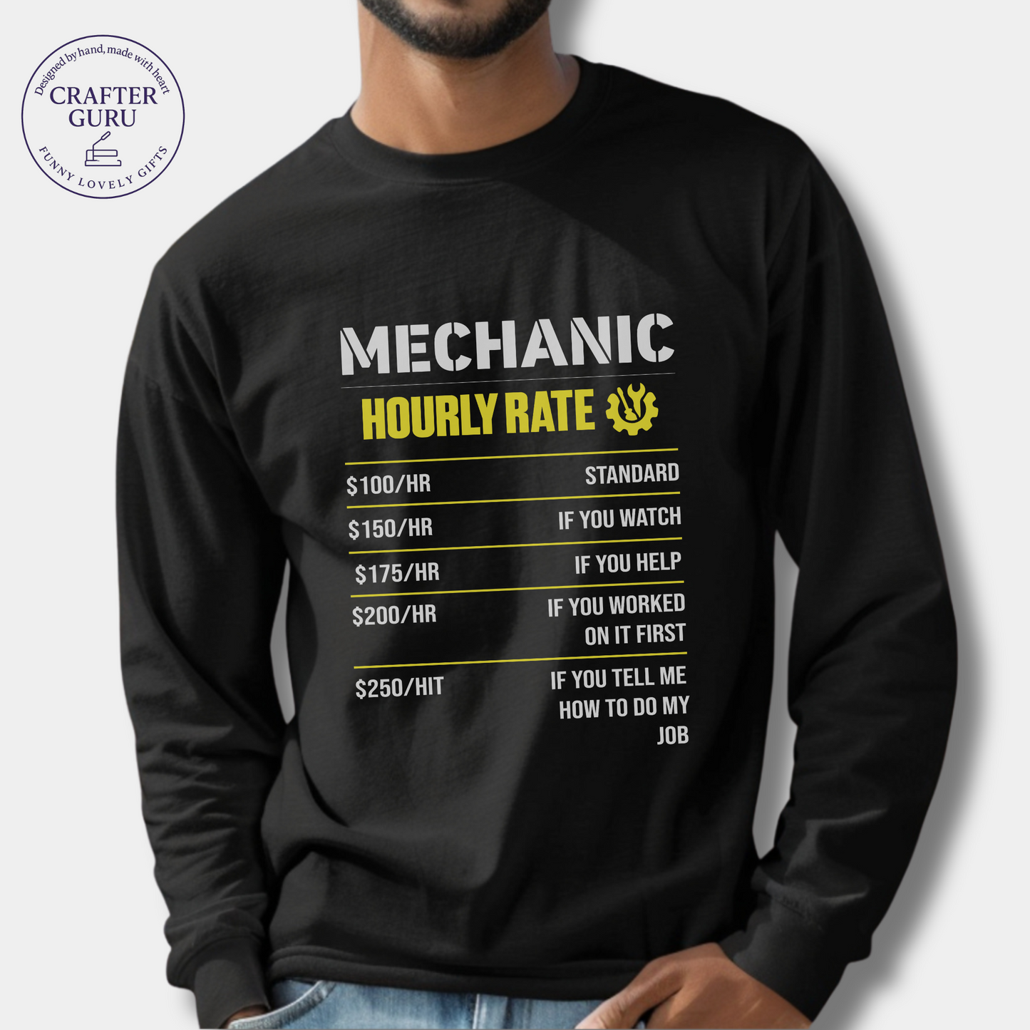 Mechanic Hourly Rate  (Adult Long Sleeve)