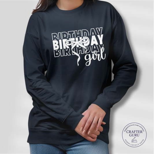Birthday Girl Tee – Bow Edition(Adult Long Sleeve)