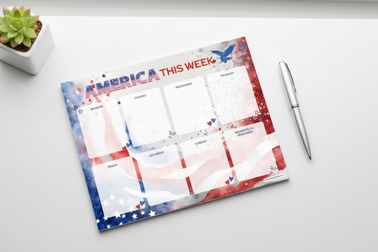 America This Week Planner Mockup