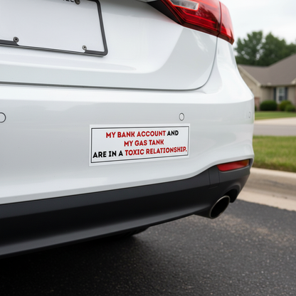 Bumper Sticker Mockup en Carro