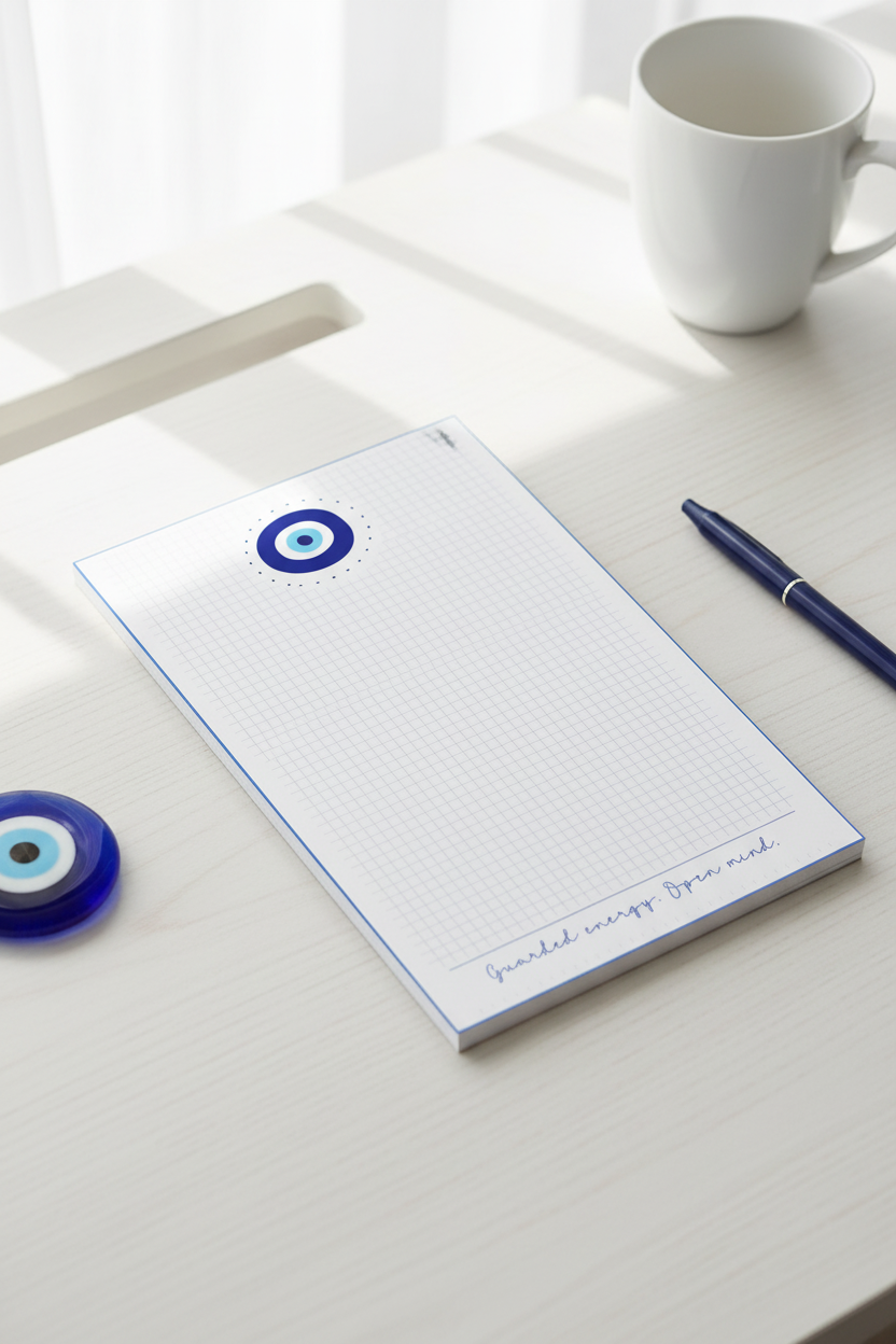 Evil Eye Notepad Mockup