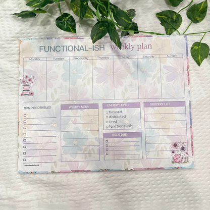 Functional-ish Weekly Planner Pad – Catalog Style