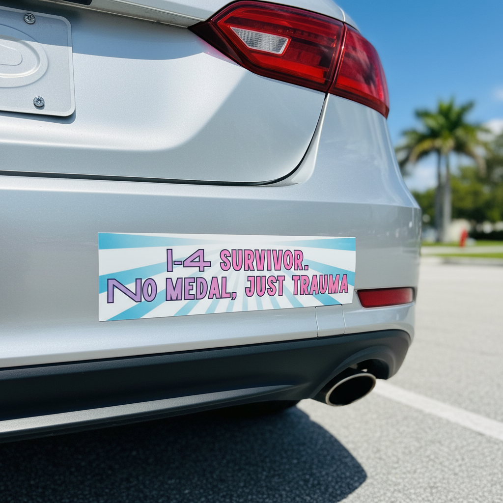 I-4 Survivor Bumper Sticker en Carro