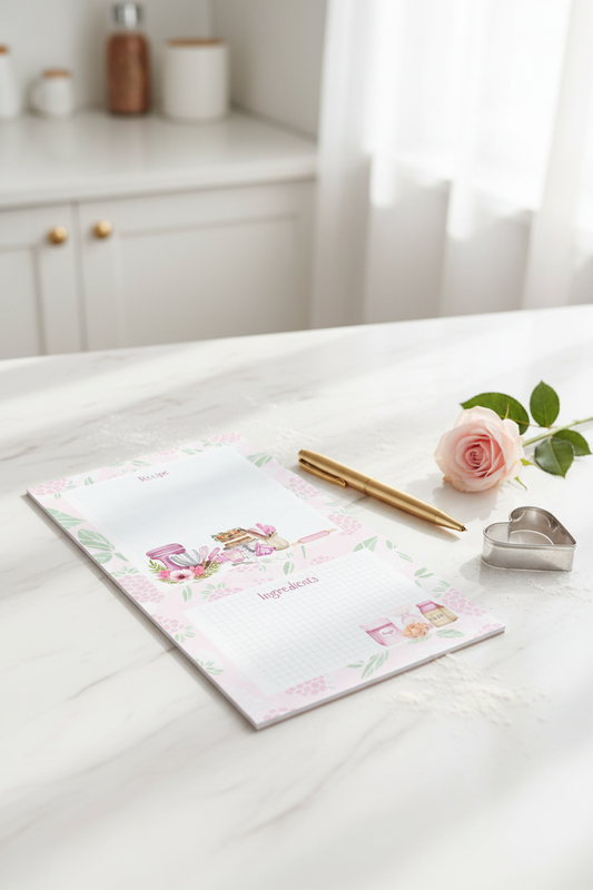 Recipe Notepad Mockup