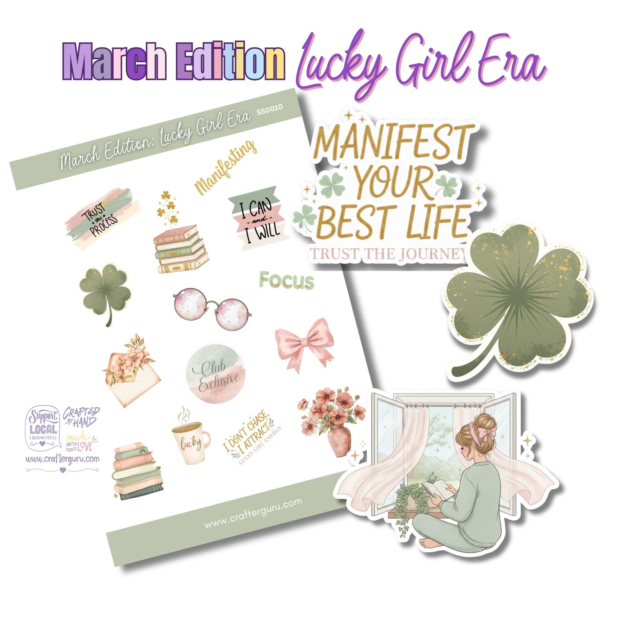 The Guru Sticker Society - Monthly Membership – Tina Makes Studio