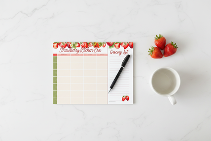 Strawberry Kitchen Era Meal Planner Mockup