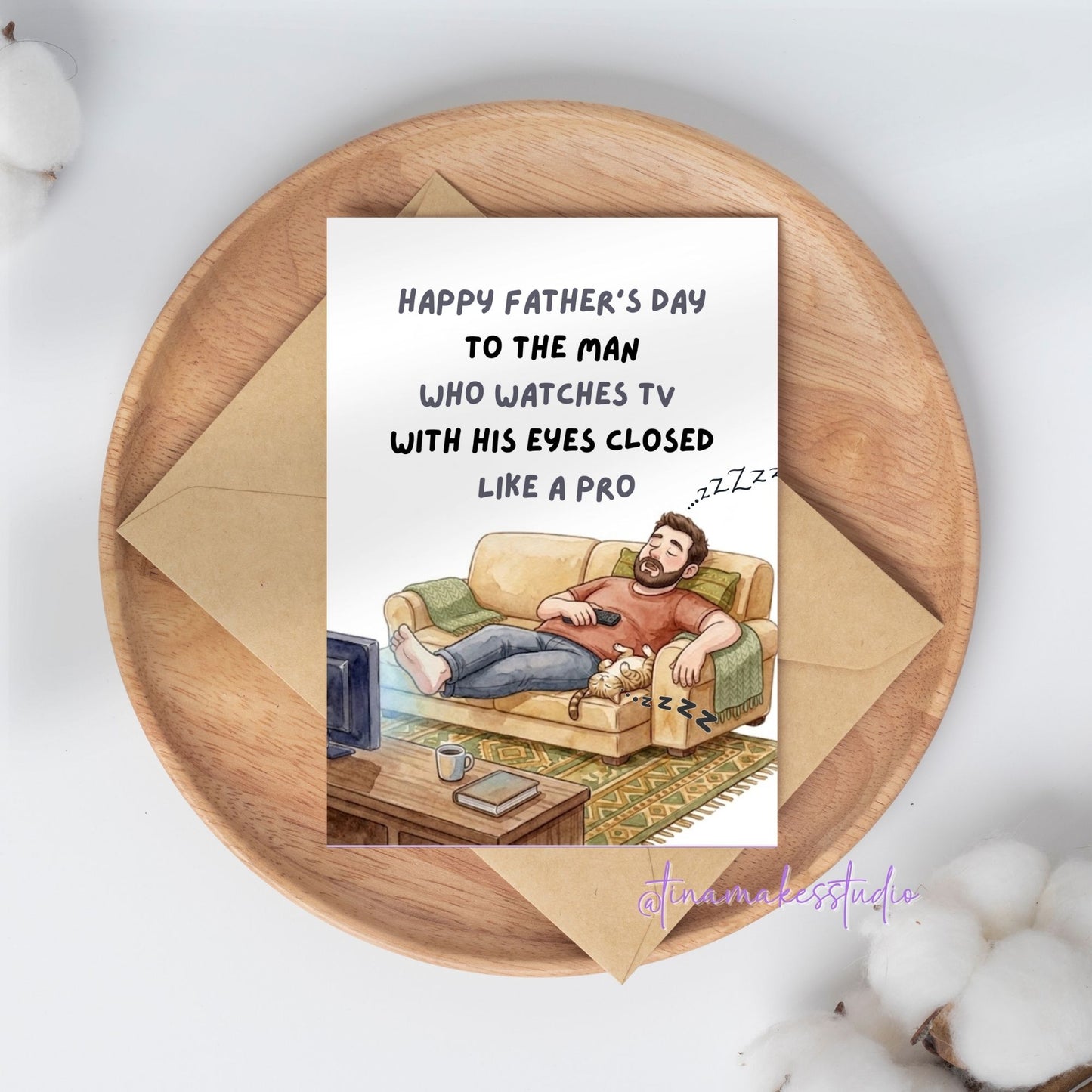 Father's Day Greeting Card – Funny TV Dad