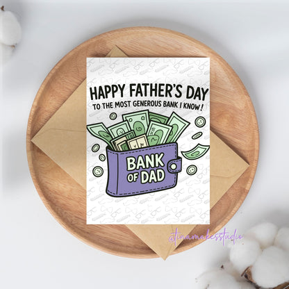 Father's Day Card – Bank of Dad