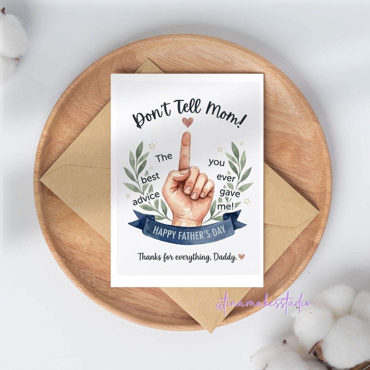 Father's Day Card – Don't Tell Mom!