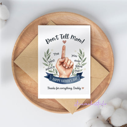 Father's Day Card – Don't Tell Mom!