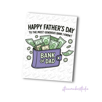 Father's Day Card – Bank of Dad