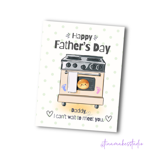 Father's Day Card – Bun in the Oven