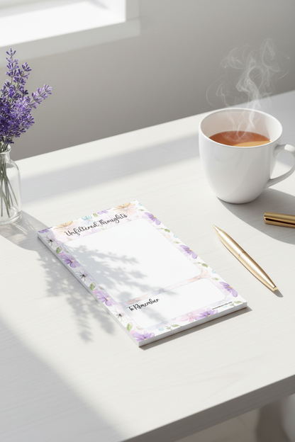 Unfiltered Thoughts Notepad Mockup